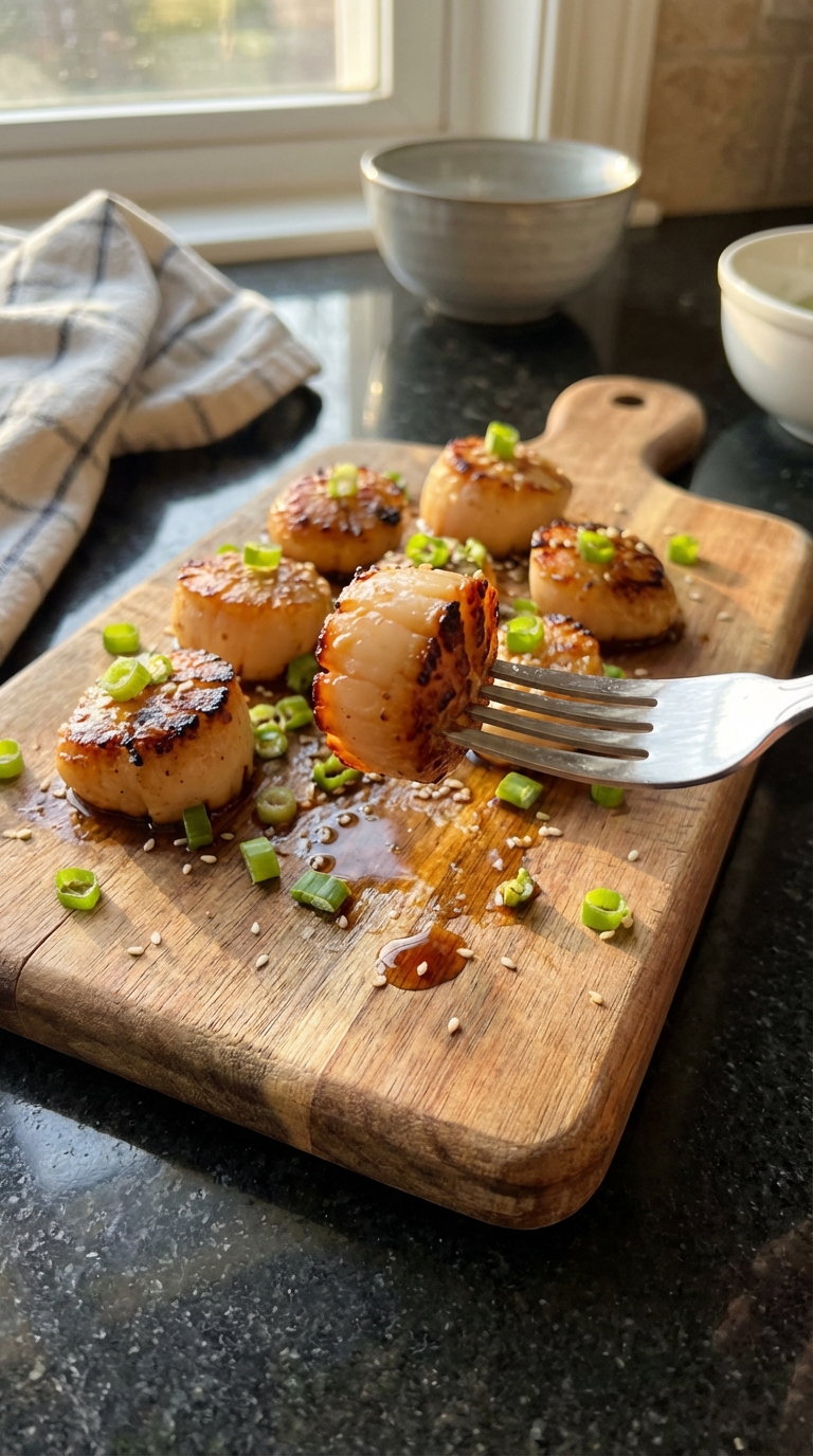 Ginger Soy Seared Scallops