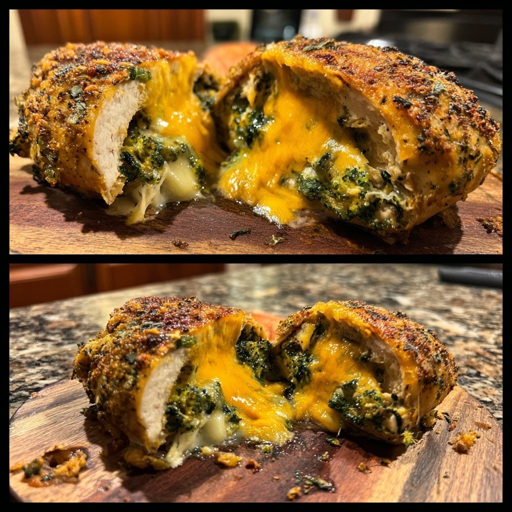 Broccoli Cheddar Stuffed Chicken
