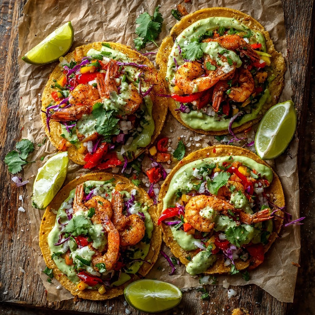 Spring Mojo Shrimp Tacos