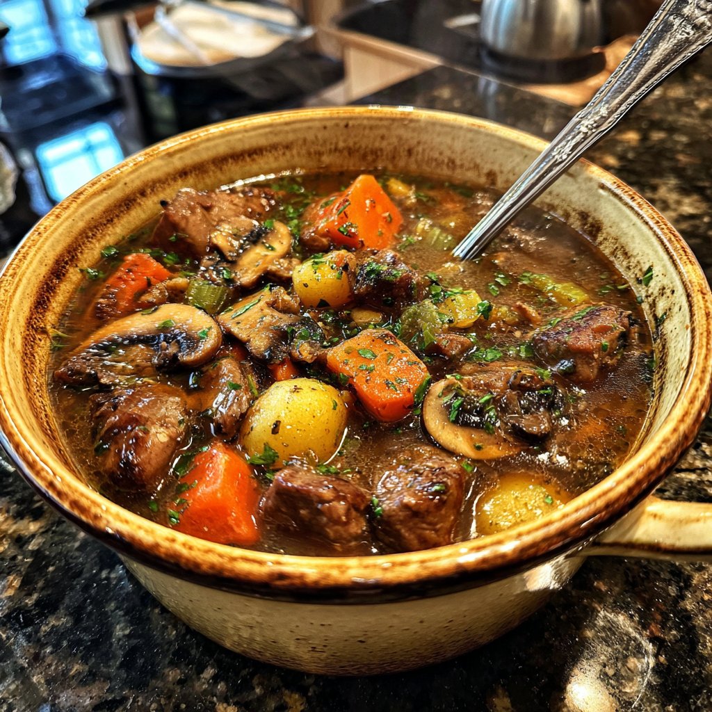 Savory Beef and Mushroom Stew