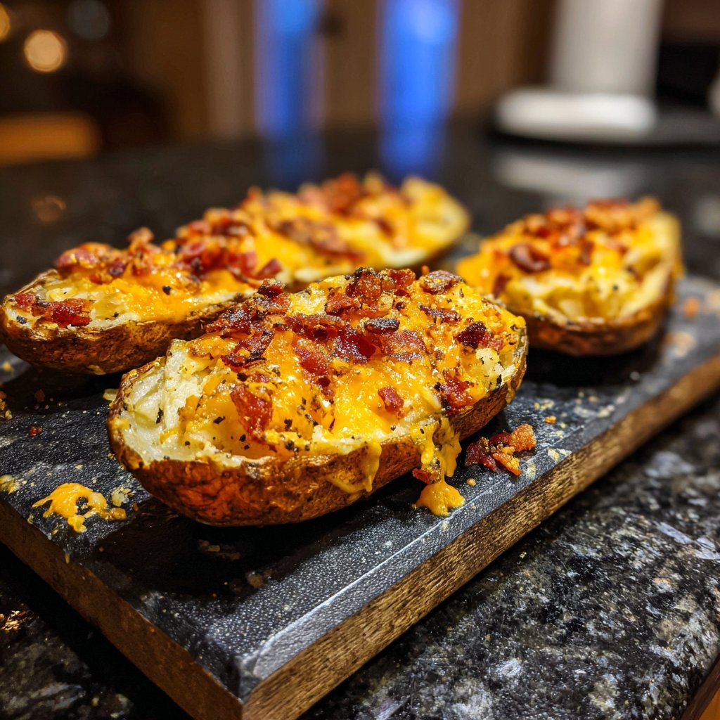 Loaded Airfryer Potato Skins