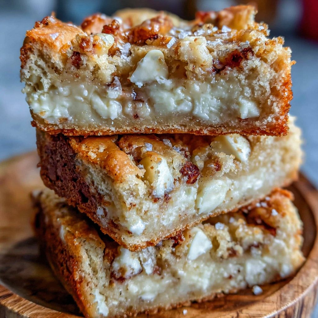 Pure Vanilla & White Chocolate Blondies