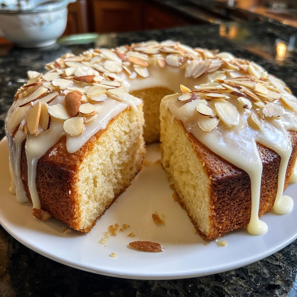 Bakery Style Vanilla Almond Cake