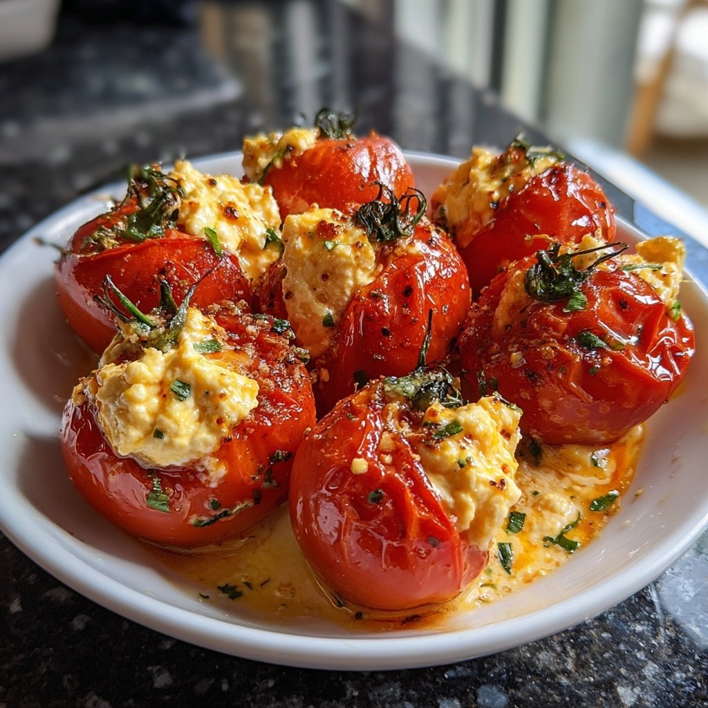 Cheese Stuffed Cherry Tomatoes Feta