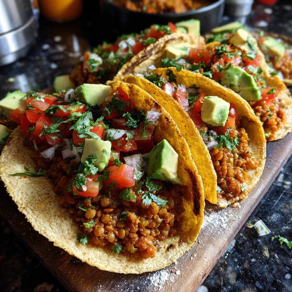 Spicy Lentil Tacos