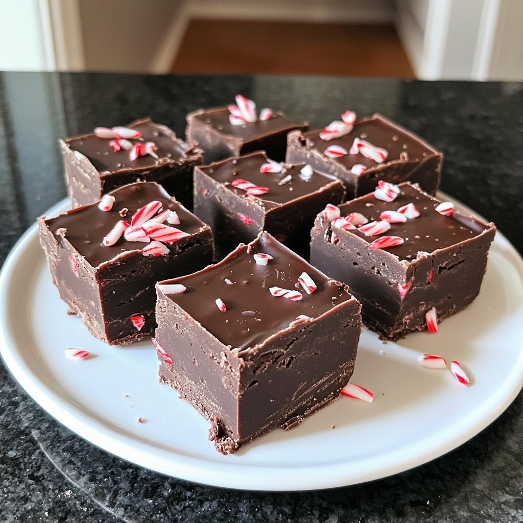 Peppermint Bark Fudge