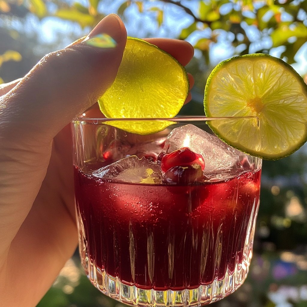 Pomegranate Vodka Gimlet Recipe