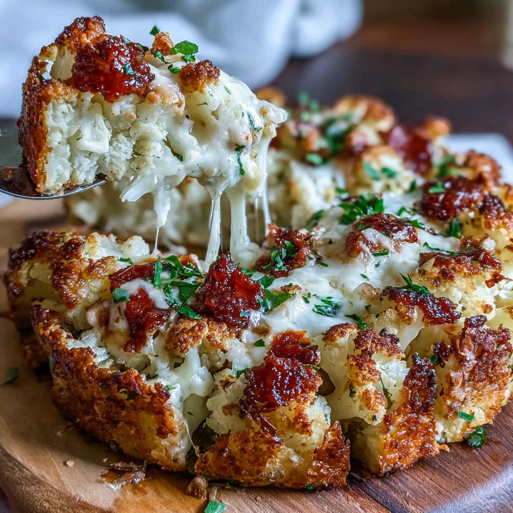Roasted Cauliflower Spring Brunch Bake