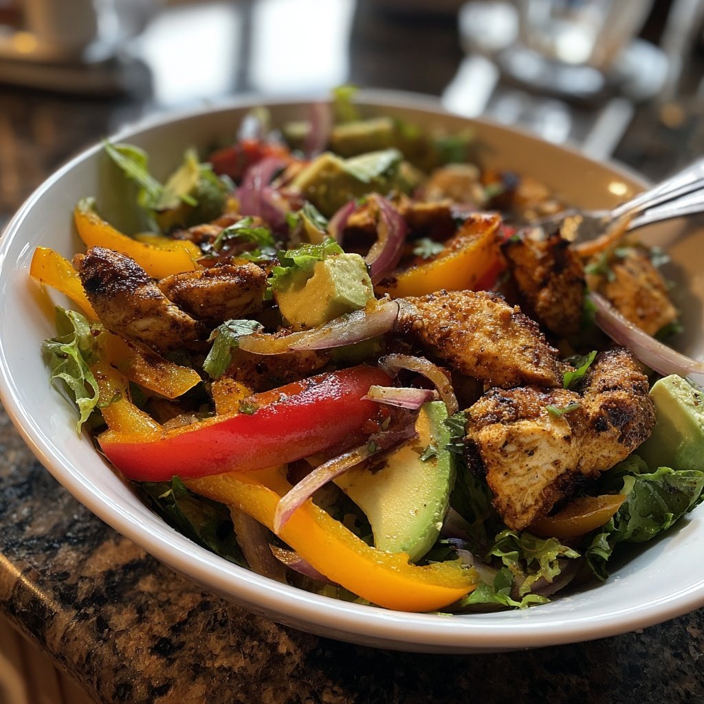 Grilled Chicken Fajita Salad
