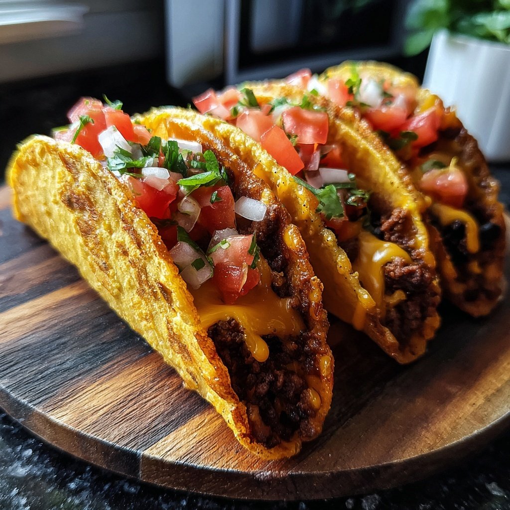Tiny Tacos with Beef Bean