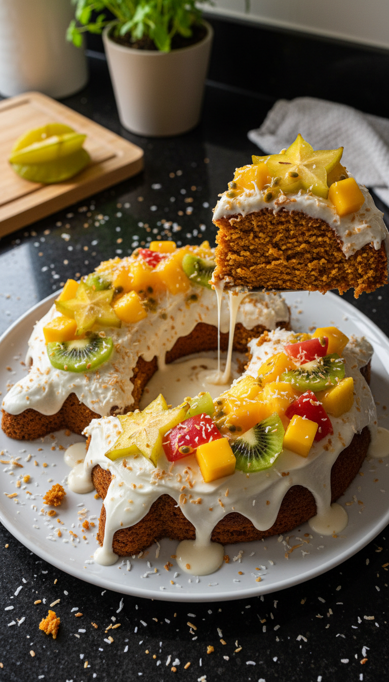Tropical Carrot Pisces Cake