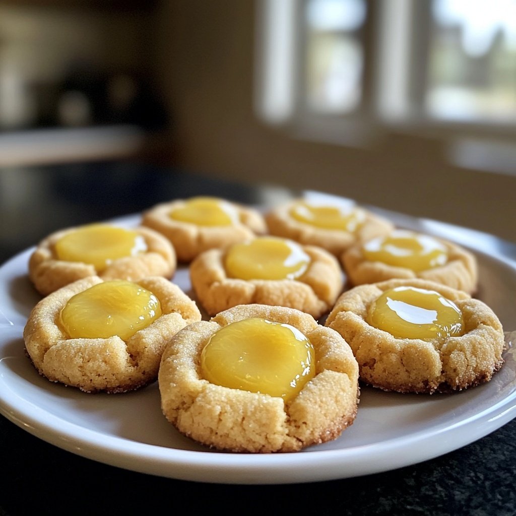 Lemon Zest Thumbprint Cookies