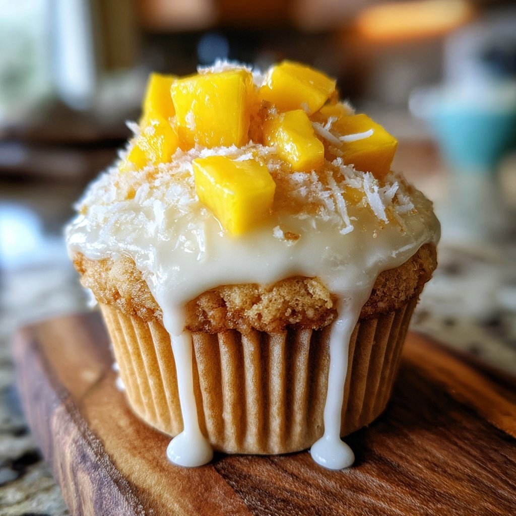 Mango Coconut Cupcake Bliss