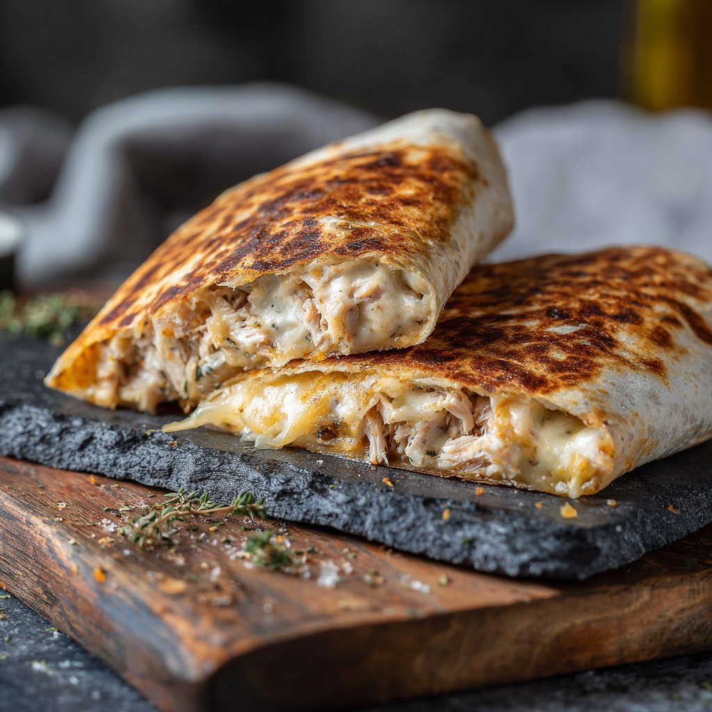 Crispy Tuna Melt Wrap