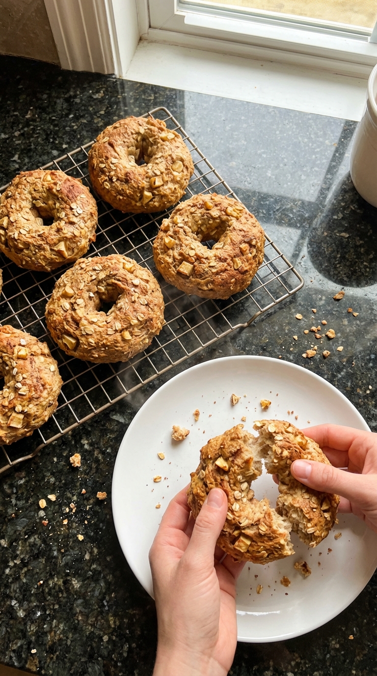 Apple Cinnamon Protein Bagels