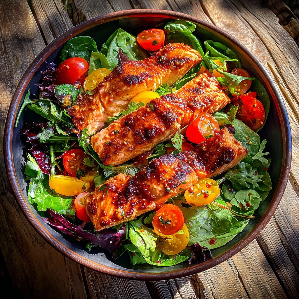 Smoky Chipotle Salmon Salad