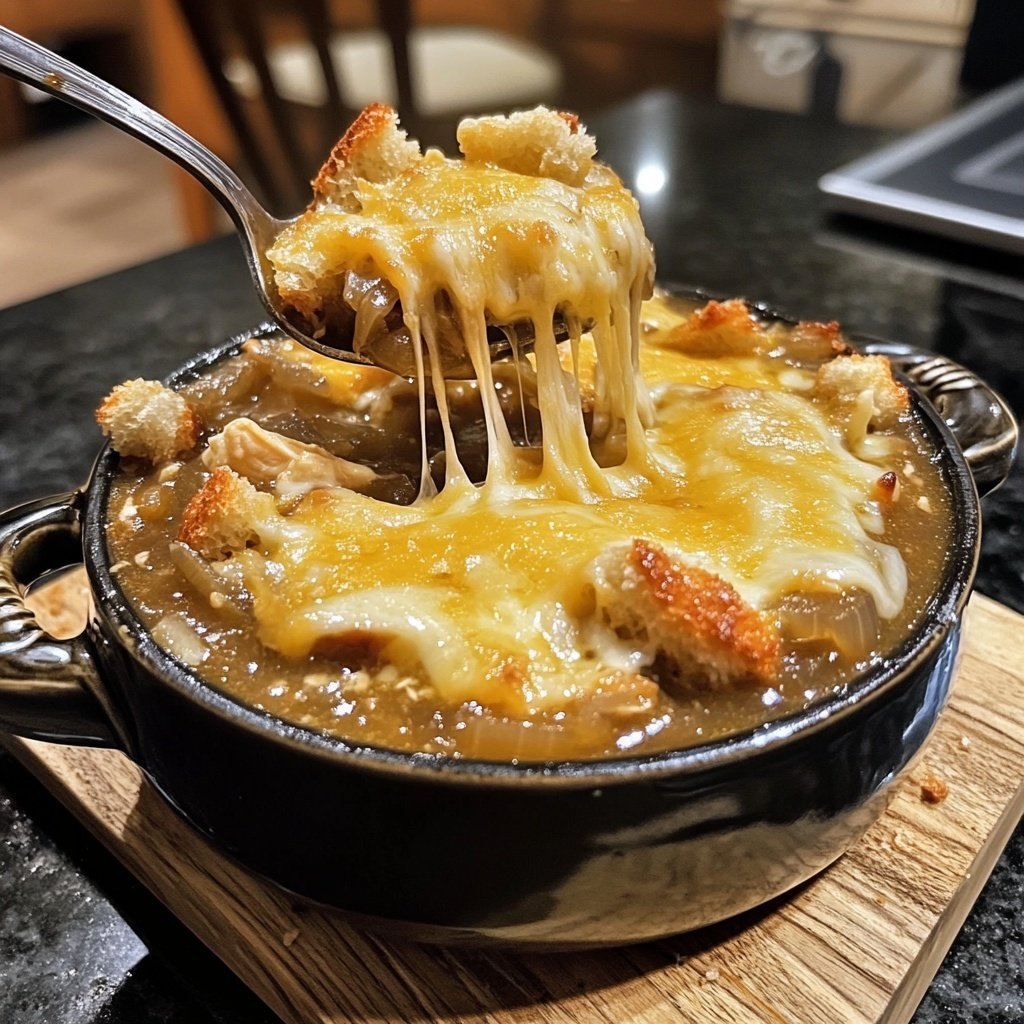 French Onion Chicken Soup