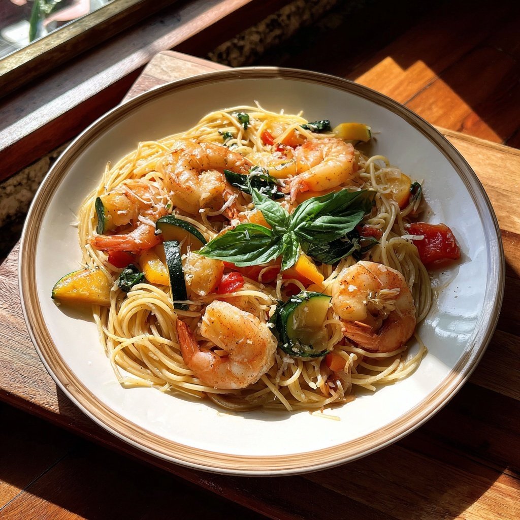 Pasta Primavera with Shrimp