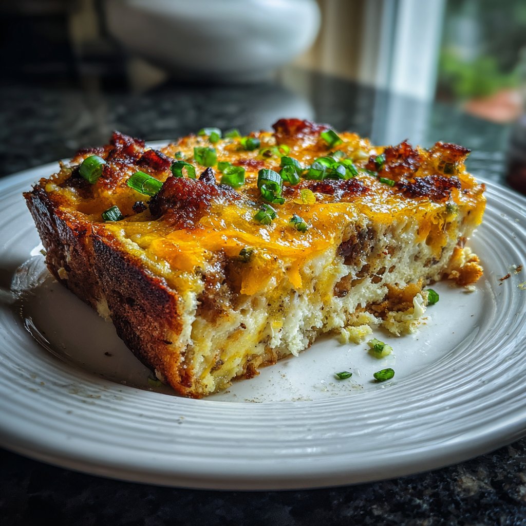 Irish Cheddar Breakfast Casserole