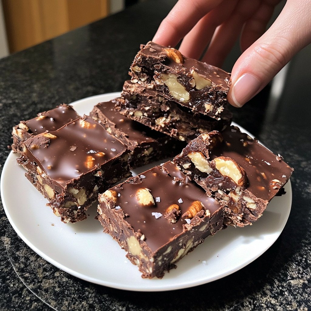 Healthy Chocolate Nut Bars