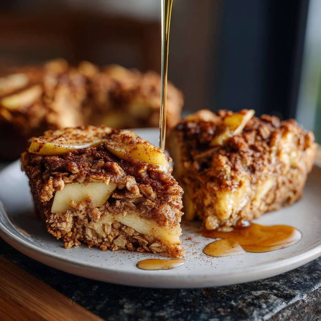 Double Apple Baked Oatmeal with Spices
