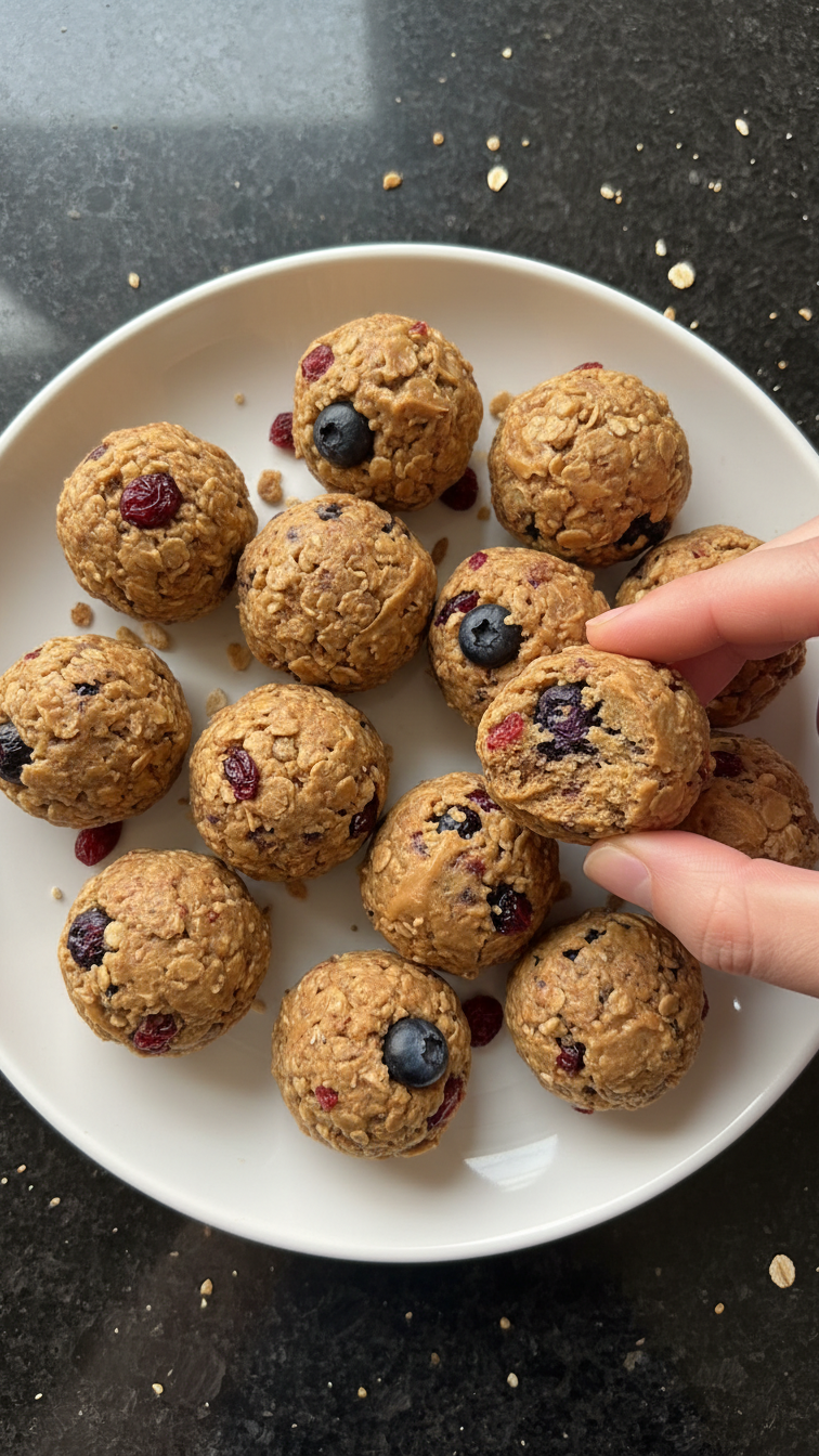 Peanut Butter Berry Protein Bites