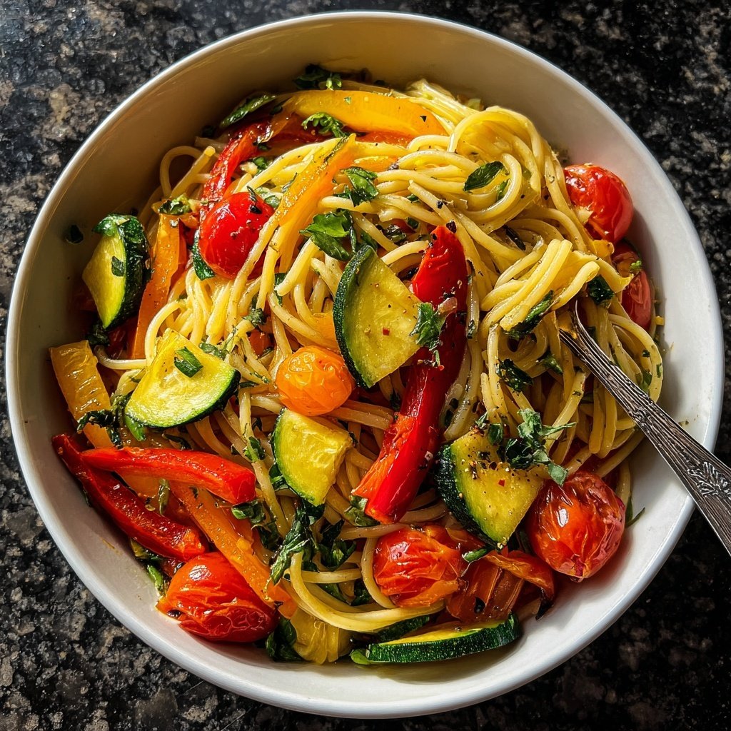 Romantic Pasta Primavera Dinner