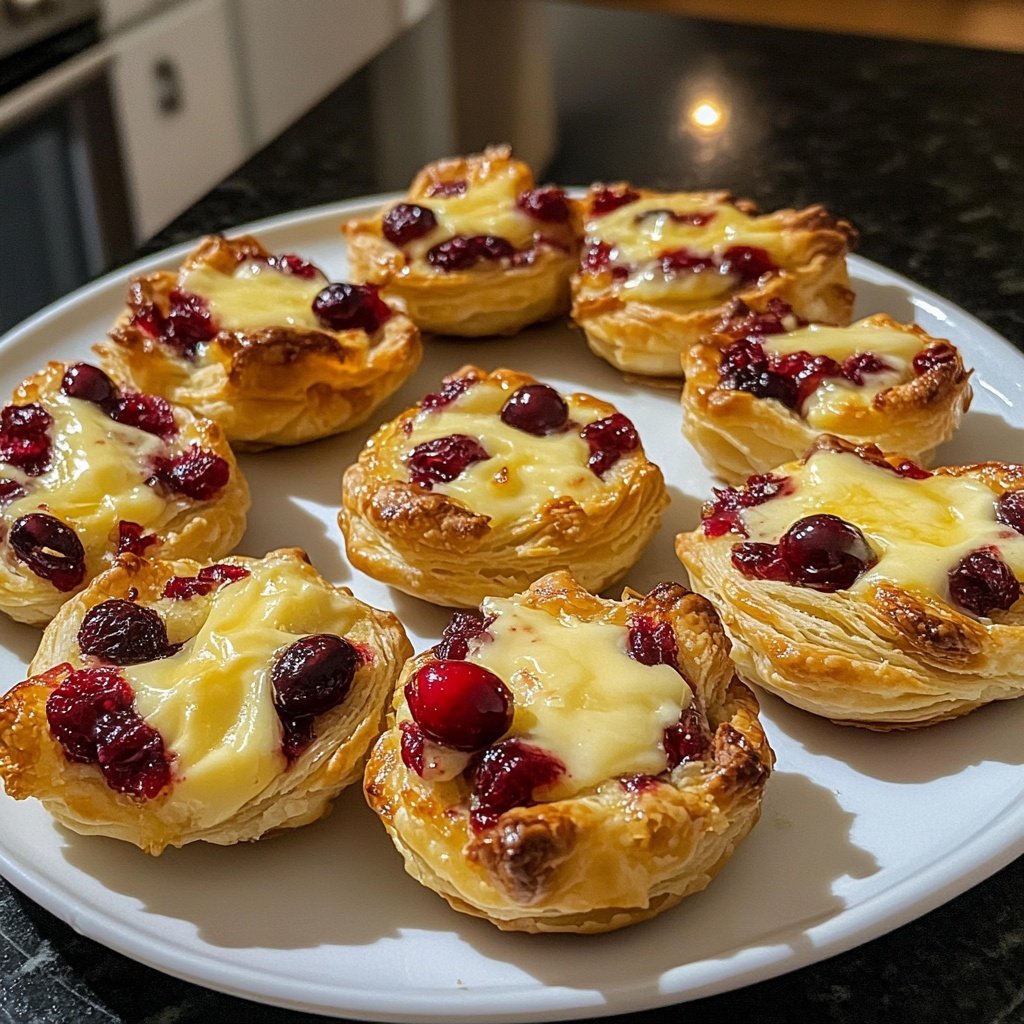 Mini Cranberry Brie Bites