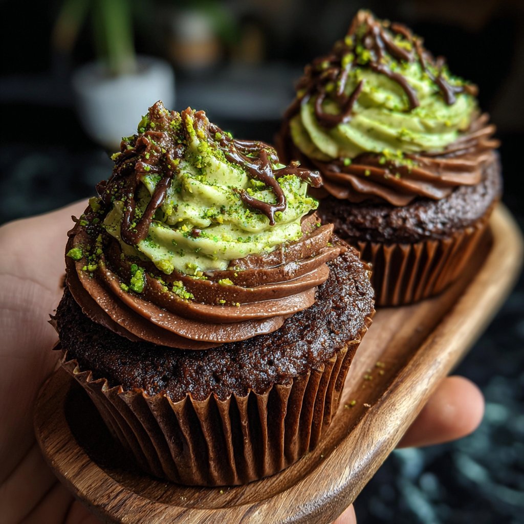 Lavish Choco-Matcha Cupcakes