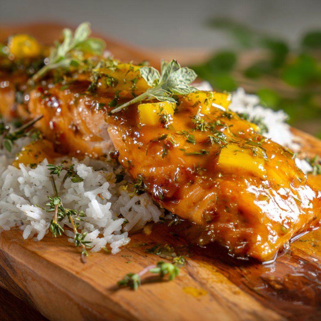 Mango Glazed Salmon Delight